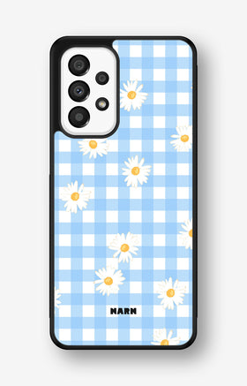 Samsung Galaxy A33 5G Hard Case – Blue Daisies - View 1