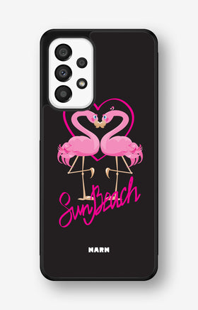Samsung Galaxy A33 5G Hard Case – Beach Flamingo - View 1
