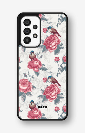 Samsung Galaxy A33 5G Hard Case – Birds Among Roses - View 1