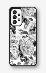 Samsung Galaxy A33 5G Hard Case – Black & White Bloom - View 1