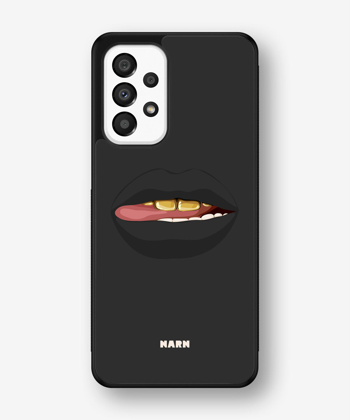 Samsung Galaxy A33 5G Hard Case – Golden Lips - View 1