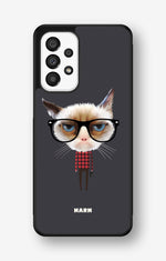 Samsung Galaxy A33 5G Hard Case – Hipster Cat - View 1