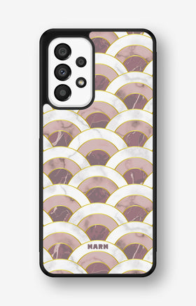 Samsung Galaxy A33 5G Hard Case – Pink Marble Waves - View 1