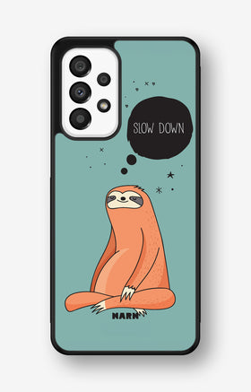 Samsung Galaxy A33 5G Hard Case – Slow Down Sloth - View 1