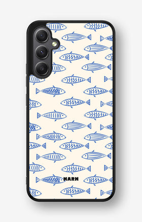 Samsung Galaxy A34 5G Hard Case – Blue Catch - View 1