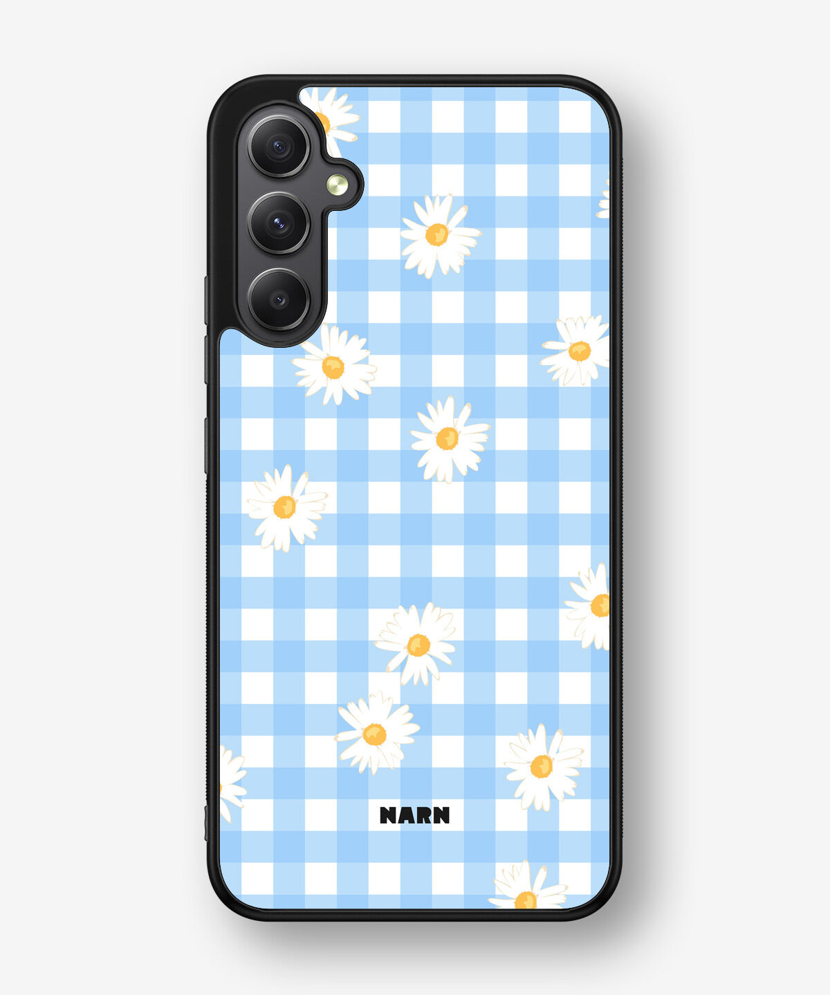 Samsung Galaxy A34 5G Hard Case – Blue Daisies - View 1