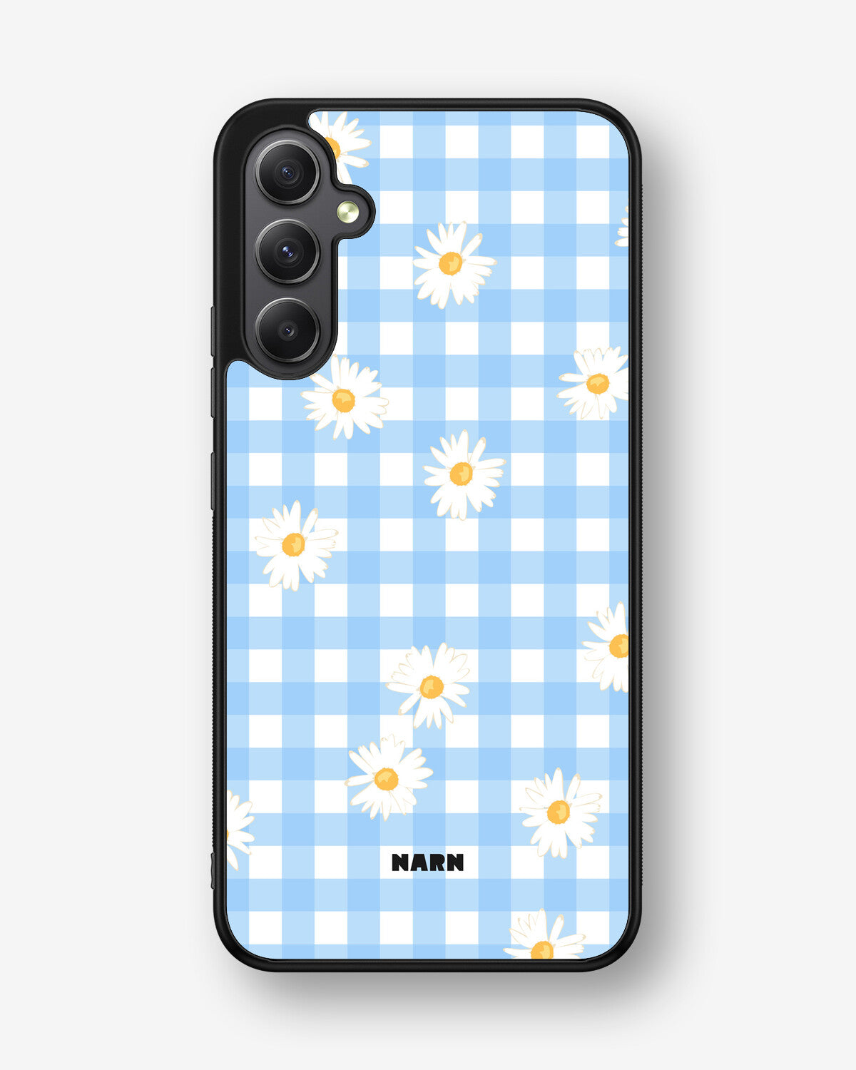 Samsung Galaxy A34 5G Hard Case – Blue Daisies - View 1