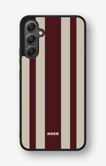 Samsung Galaxy A34 5G Hard Case – Bordeaux Stripe - View 1