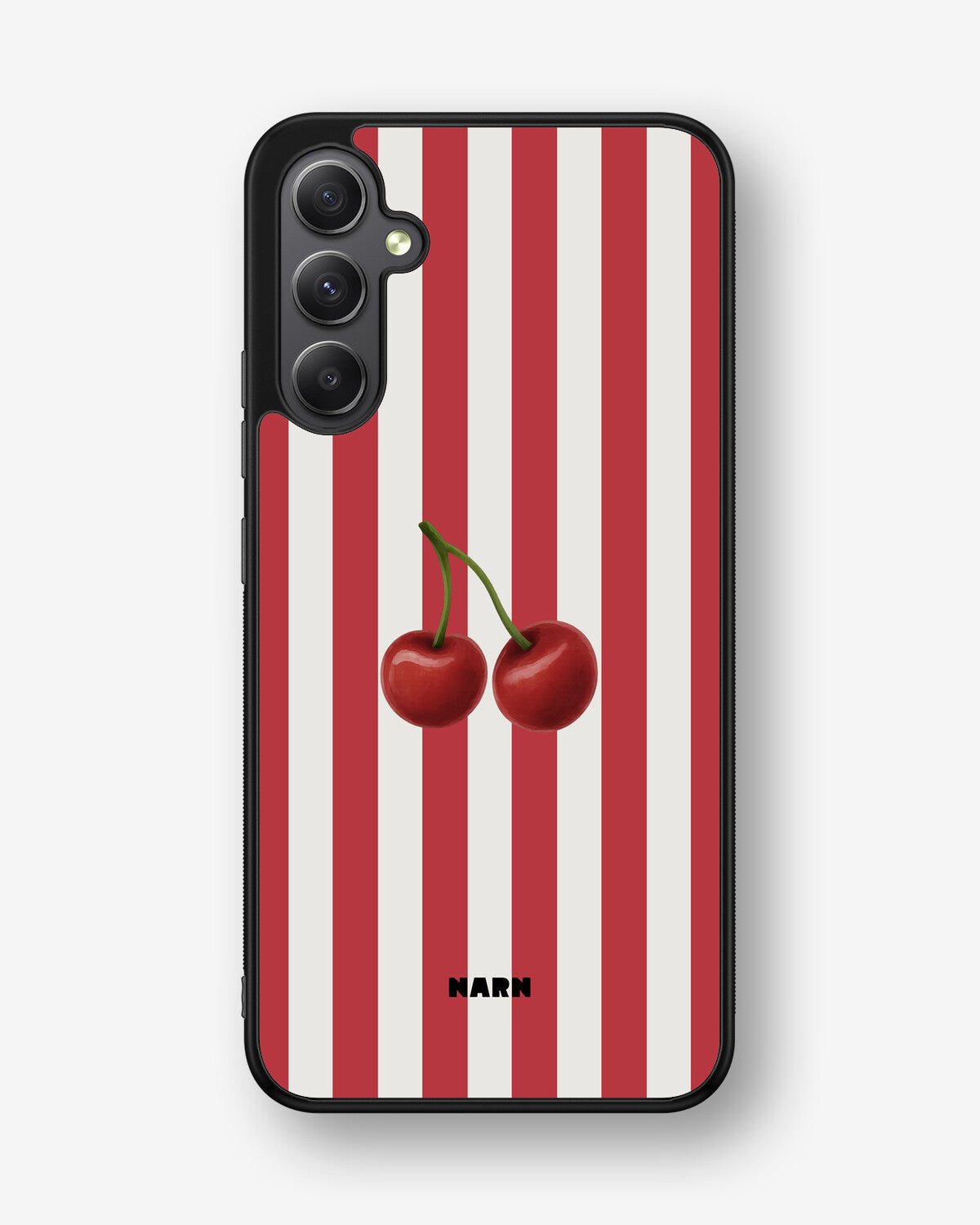 Samsung Galaxy A34 5G Hard Case – Cherry Stripes - View 1