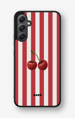 Samsung Galaxy A34 5G Hard Case – Cherry Stripes - View 1