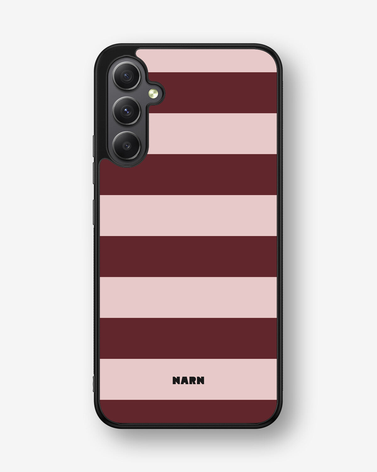 Samsung Galaxy A34 5G Hard Case – Cranberry Stripe - View 1