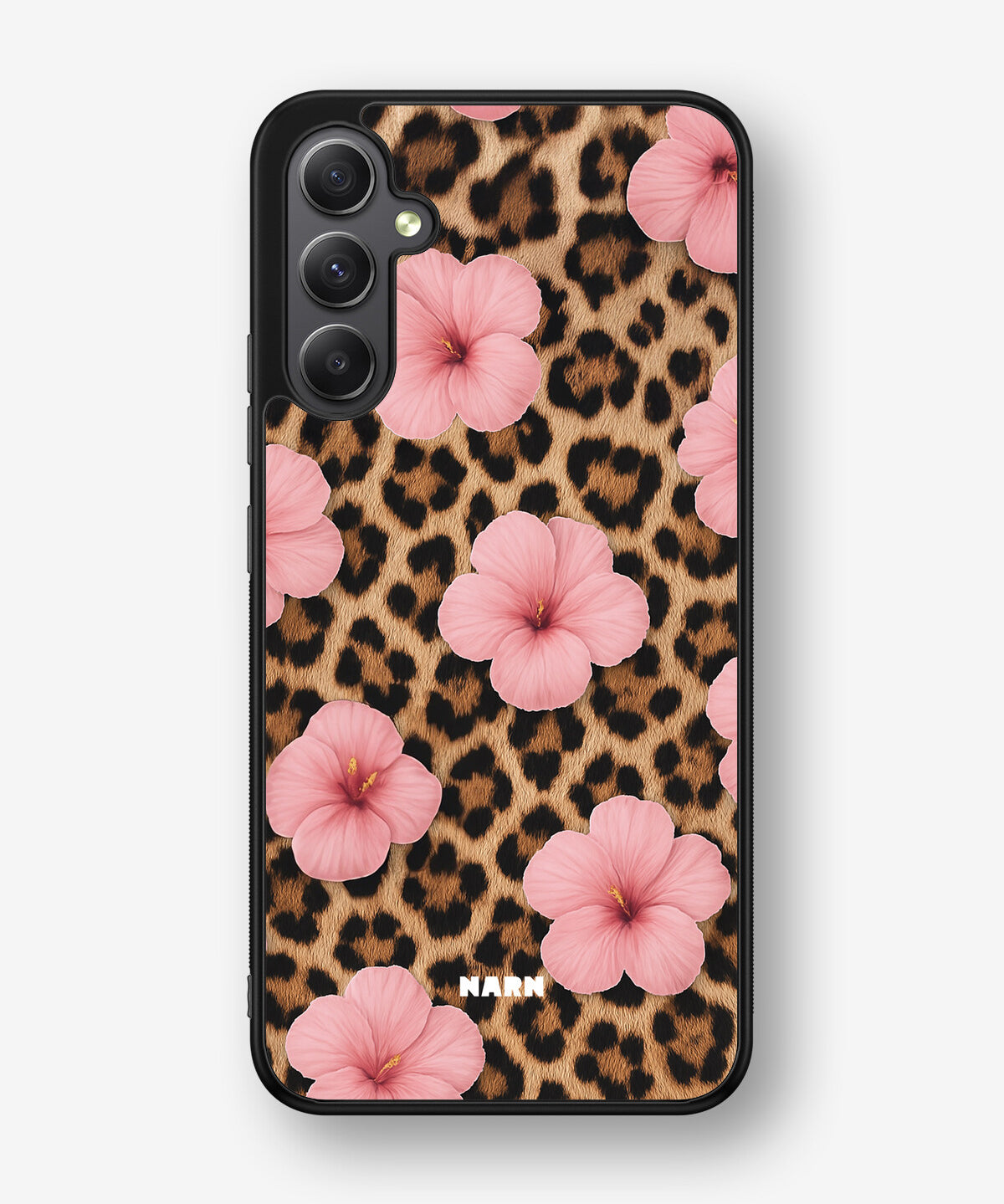 Samsung Galaxy A34 5G Hard Case – Leopard Flower - View 1