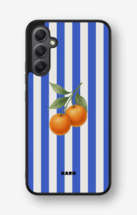 Samsung Galaxy A34 5G Hard Case – Orange Stripes - View 1