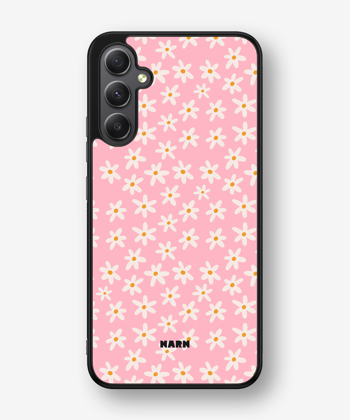 Samsung Galaxy A34 5G Hard Case – Pink Daisy - View 1