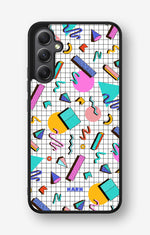 Samsung Galaxy A34 5G Hard Case – 80s Memphis - View 1
