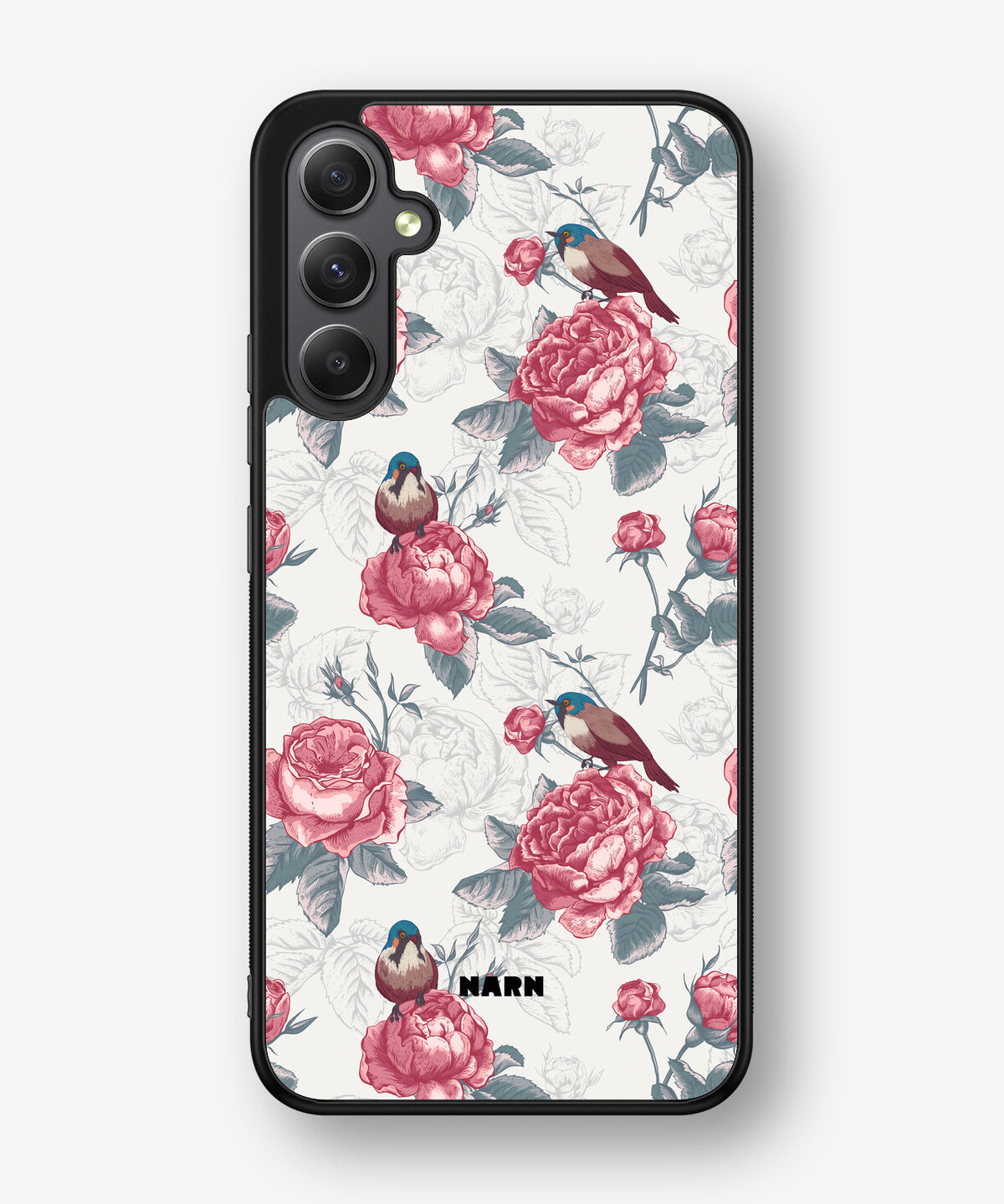 Samsung Galaxy A34 5G Hard Case – Birds Among Roses - View 1