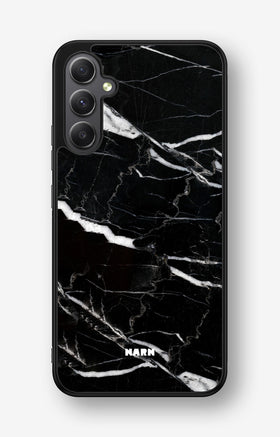 Samsung Galaxy A34 5G Hard Case – Black Marble - View 1