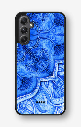 Samsung Galaxy A34 5G Hard Case – Blue Vintage - View 1