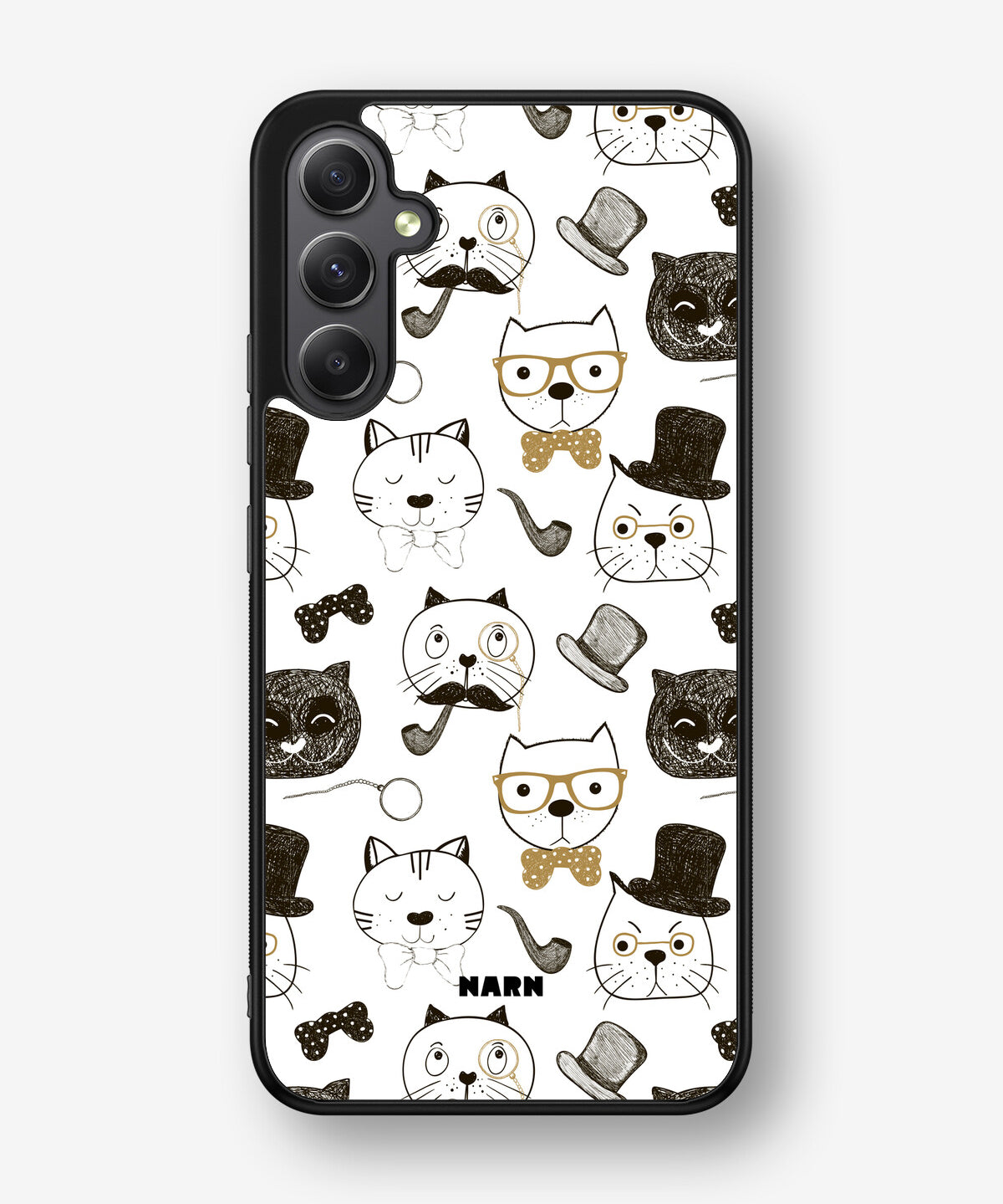 Samsung Galaxy A34 5G Hard Case – Cartoon Cats - View 1