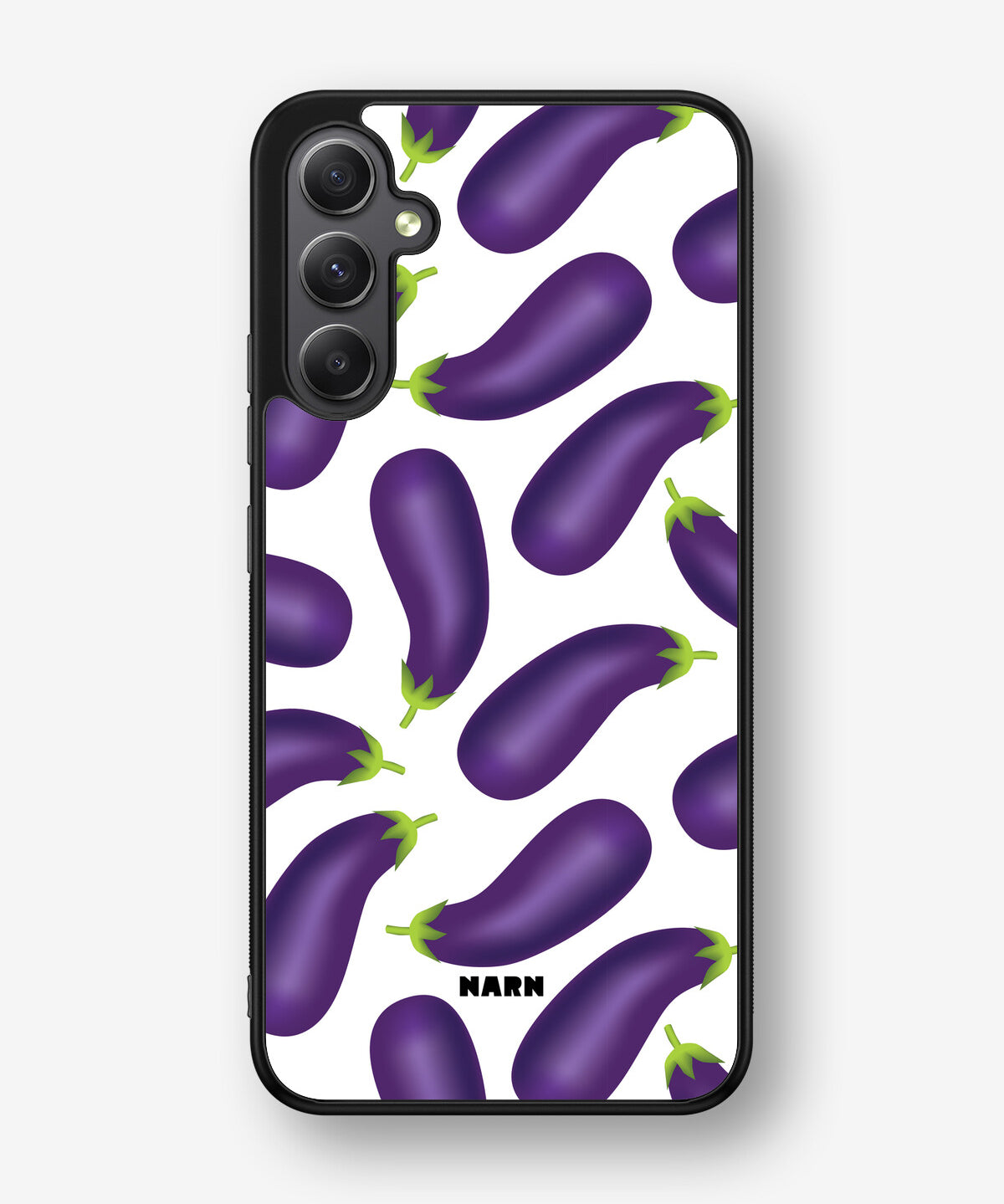 Samsung Galaxy A34 5G Hard Case – Eggplant Pattern - View 1