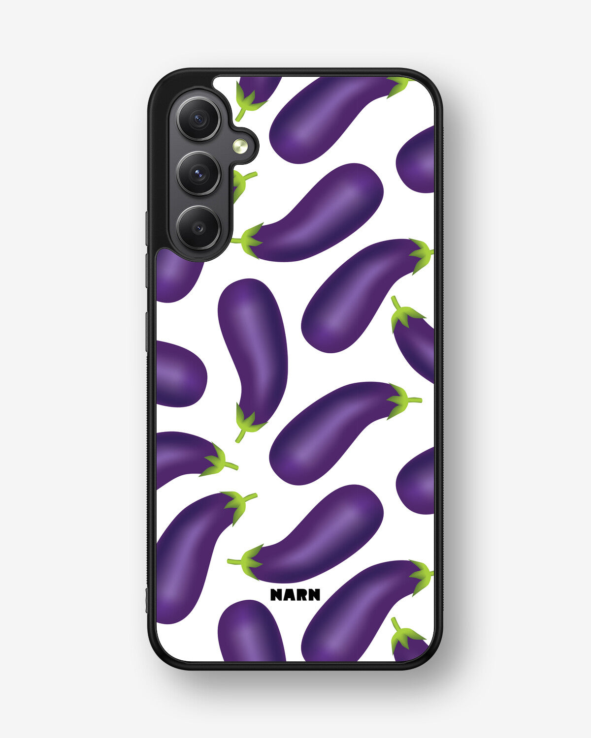 Samsung Galaxy A34 5G Hard Case – Eggplant Pattern - View 1