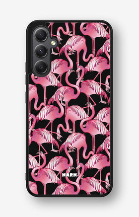 Samsung Galaxy A34 5G Hard Case – Flamingos - View 1