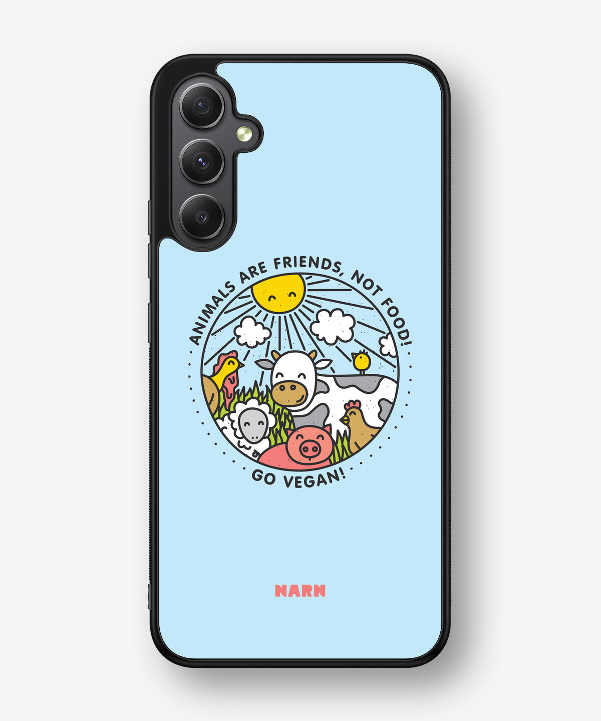 Samsung Galaxy A34 5G Hard Case – Friends, Not Food - View 1