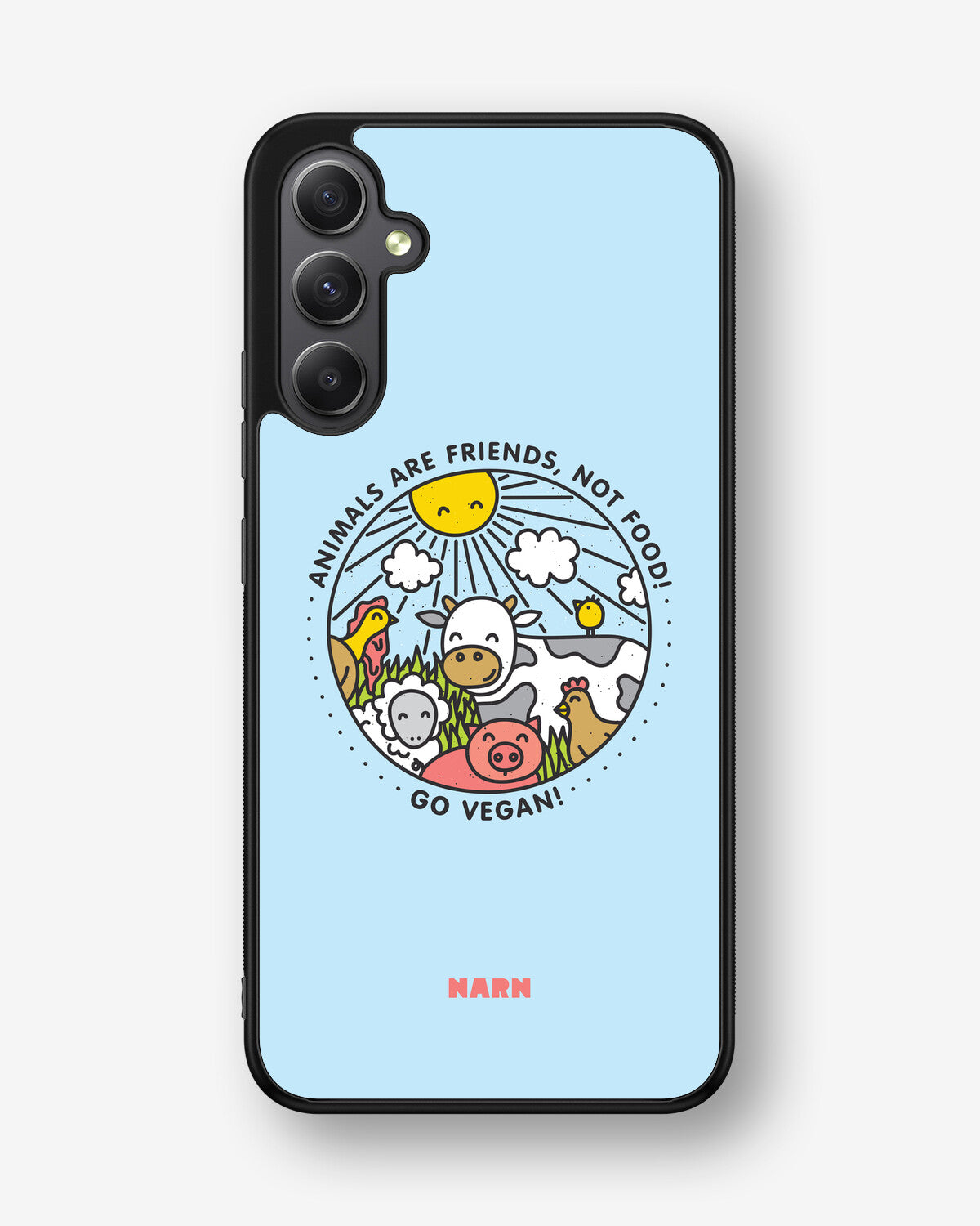 Samsung Galaxy A34 5G Hard Case – Friends, Not Food - View 1