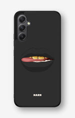 Samsung Galaxy A34 5G Hard Case – Golden Lips - View 1