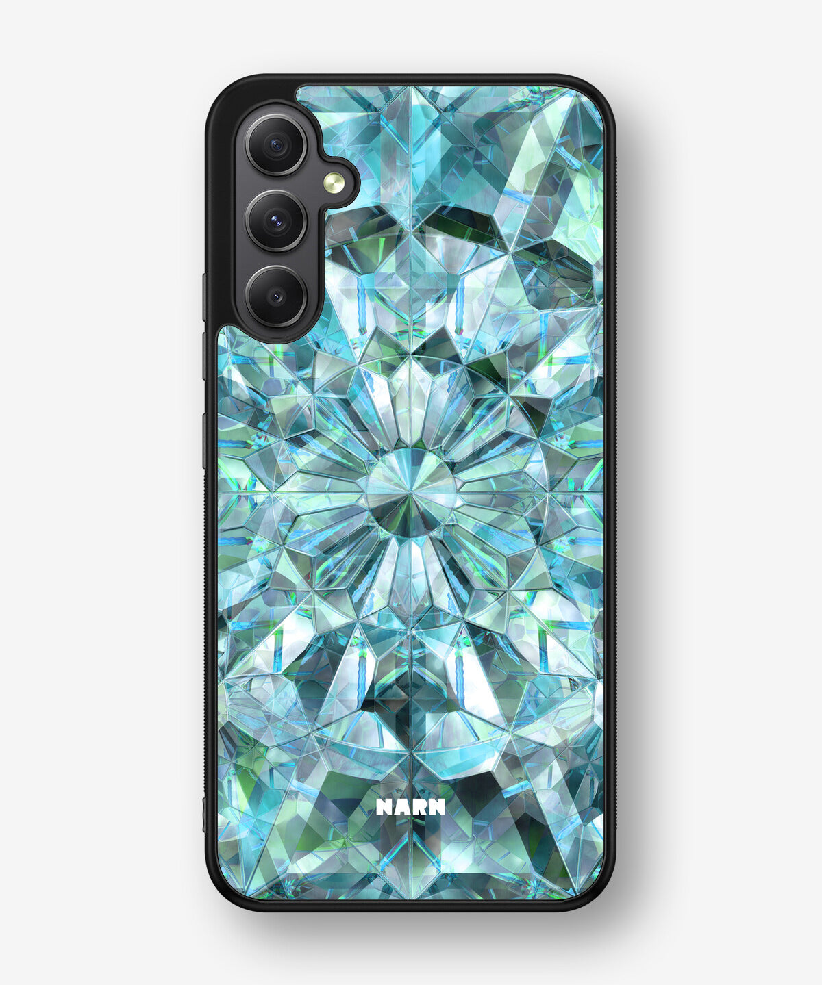 Samsung Galaxy A34 5G Hard Case – Green Crystals - View 1