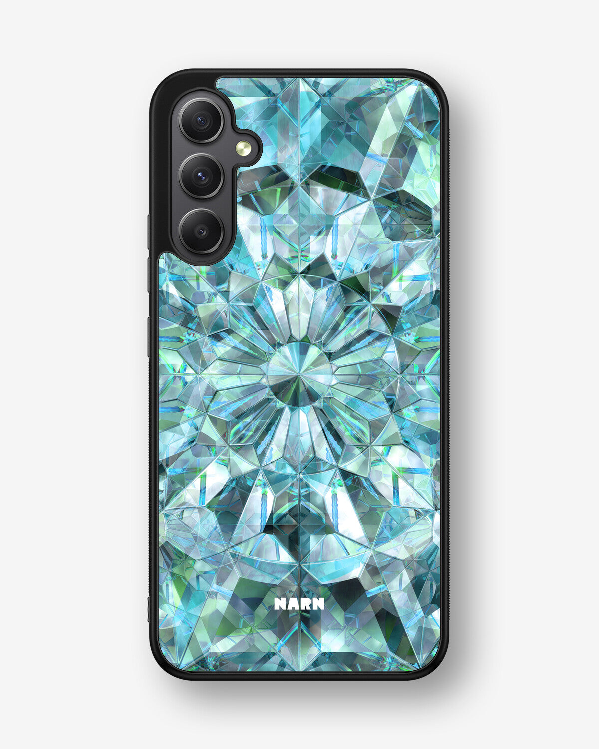 Samsung Galaxy A34 5G Hard Case – Green Crystals - View 1