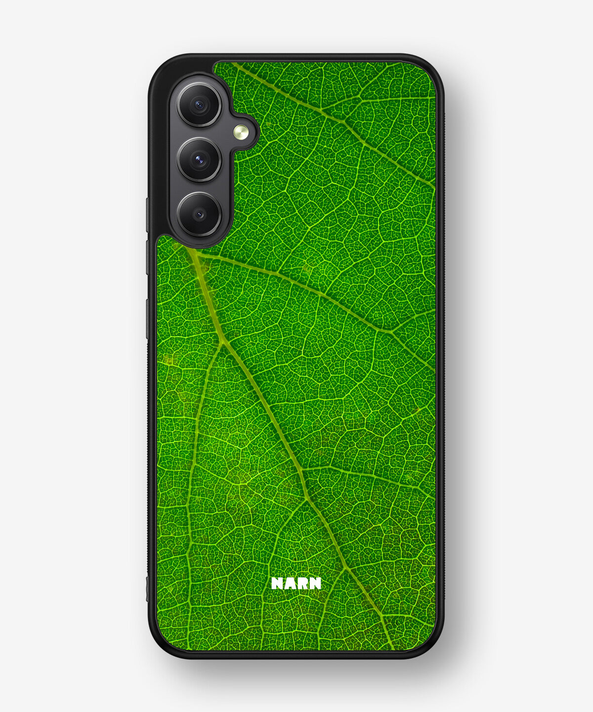Samsung Galaxy A34 5G Hard Case – Green Leafy - View 1