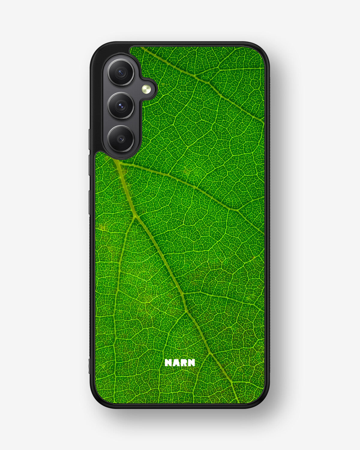 Samsung Galaxy A34 5G Hard Case – Green Leafy - View 1
