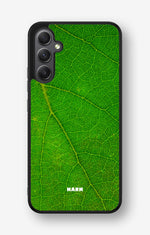 Samsung Galaxy A34 5G Hard Case – Green Leafy - View 1