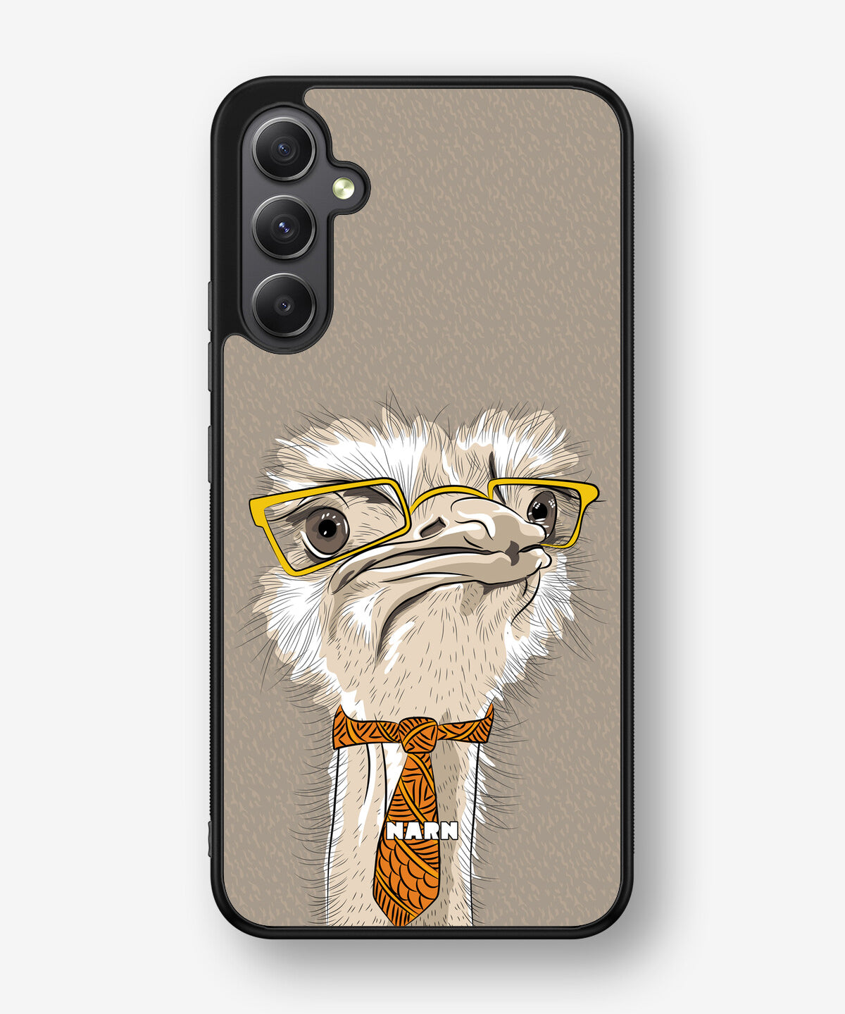 Samsung Galaxy A34 5G Hard Case – Hipster Ostrich - View 1