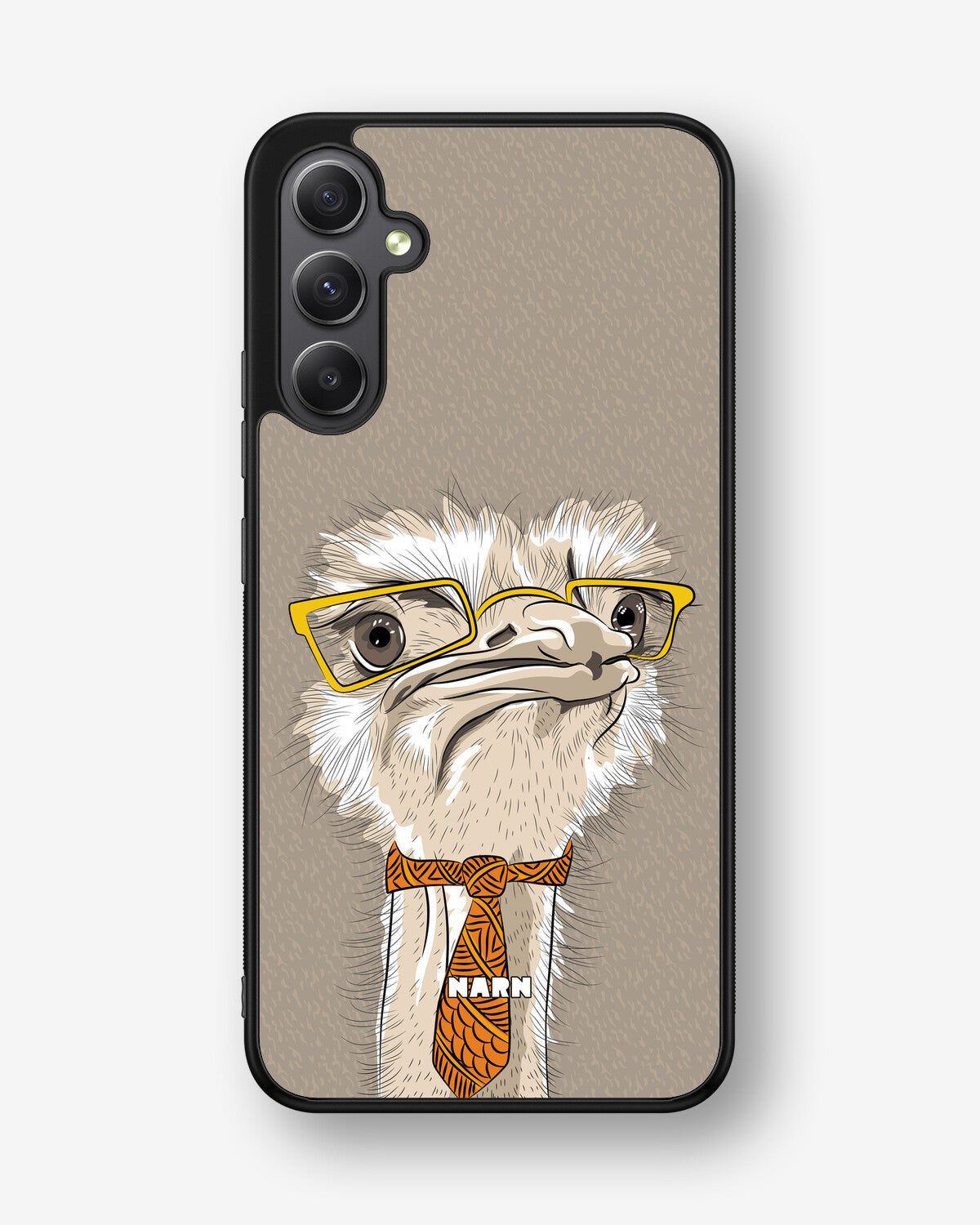 Samsung Galaxy A34 5G Hard Case – Hipster Ostrich - View 1