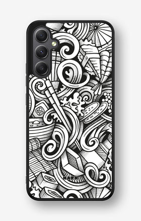 Samsung Galaxy A34 5G Hard Case – Japanese Pattern - View 1