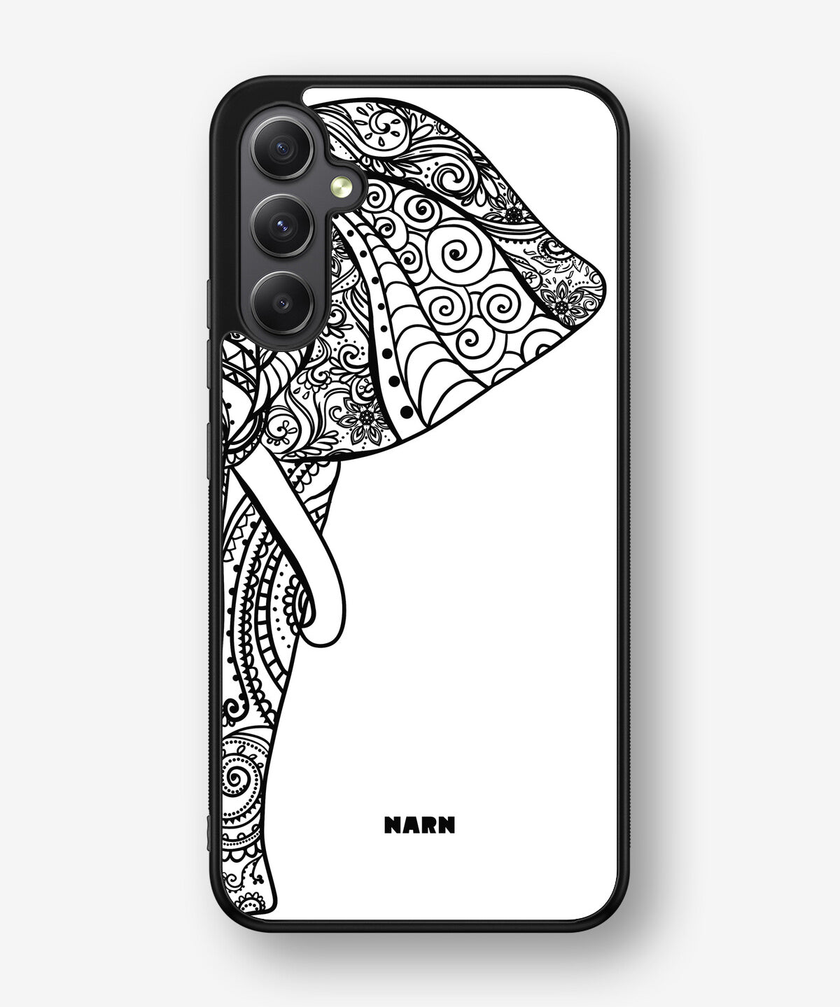 Samsung Galaxy A34 5G Hard Case – Mandala Elephant - View 1