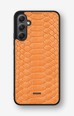 Samsung Galaxy A34 5G Hard Case – Orange Snake - View 1