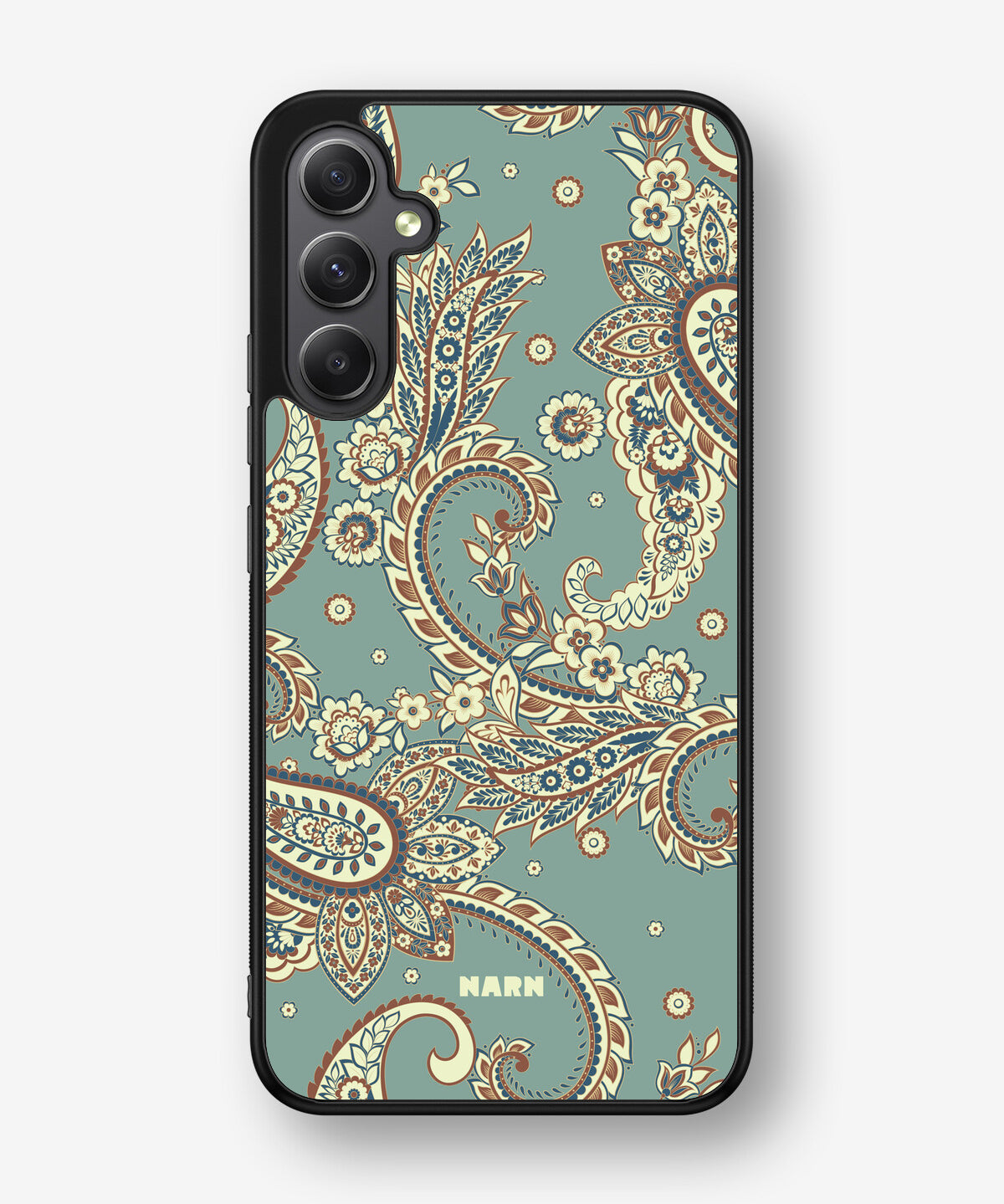 Samsung Galaxy A34 5G Hard Case – Paisley Green - View 1