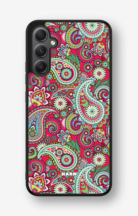 Samsung Galaxy A34 5G Hard Case – Paisley Paradise - View 1