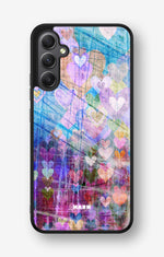 Samsung Galaxy A34 5G Hard Case – Purple Hearts - View 1