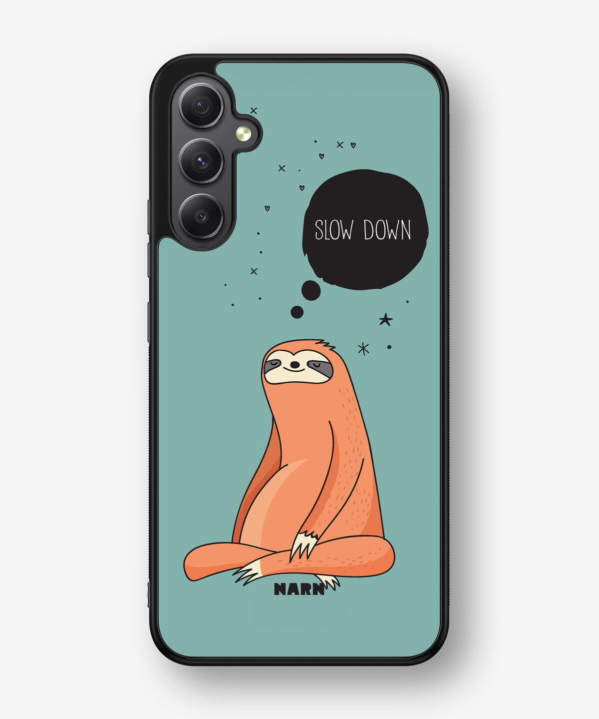 Samsung Galaxy A34 5G Hard Case – Slow Down Sloth - View 1
