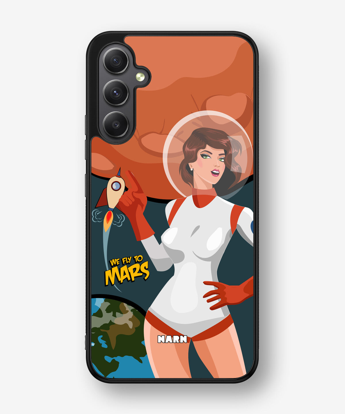 Samsung Galaxy A34 5G Hard Case – We Fly To Mars - View 1