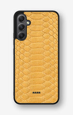 Samsung Galaxy A34 5G Hard Case – Yellow Snake - View 1