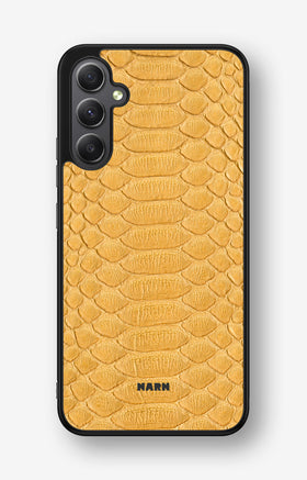 Samsung Galaxy A34 5G Hard Case – Yellow Snake - View 1