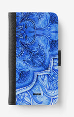 Samsung Galaxy A40 (2019) Wallet Case - Blue Vintage - View 1
