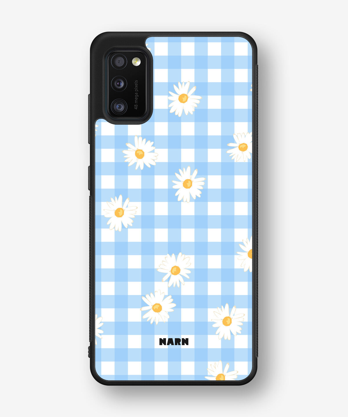 Samsung Galaxy A41 (2020) Hard Case – Blue Daisies - View 1