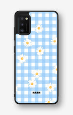Samsung Galaxy A41 (2020) Hard Case – Blue Daisies - View 1