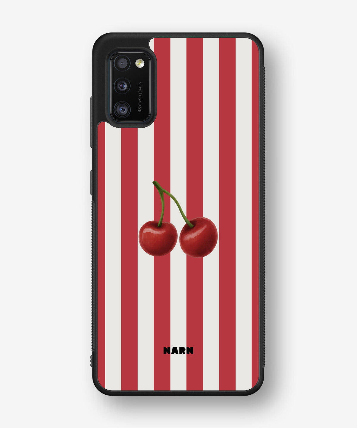 Samsung Galaxy A41 (2020) Hard Case – Cherry Stripes - View 1